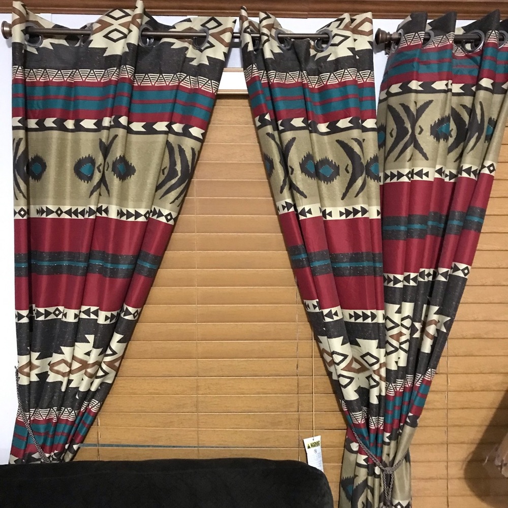Aztec print Drapes